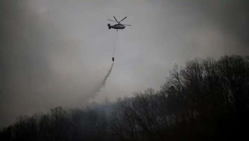Güney Kore'de Yangın Söndürme Helikopteri Düştü: 1 Kayıp, 3 Yaralı