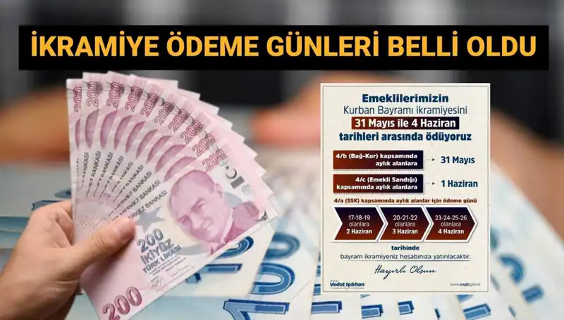 Emekli Bayram İkramiyeleri Hesaplarda! SSK, Bağ-Kur ve Emekli Sandığı Ne Zaman Yatacak?