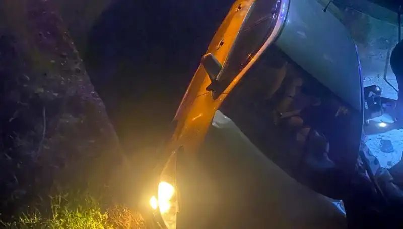 Adana'da Feci Kaza: Otomobil Şarampole Devirdi, 2 Yaralı